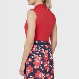 Woman's Callaway Golf Skirt Size XL Blue And Coral Floral Pattern